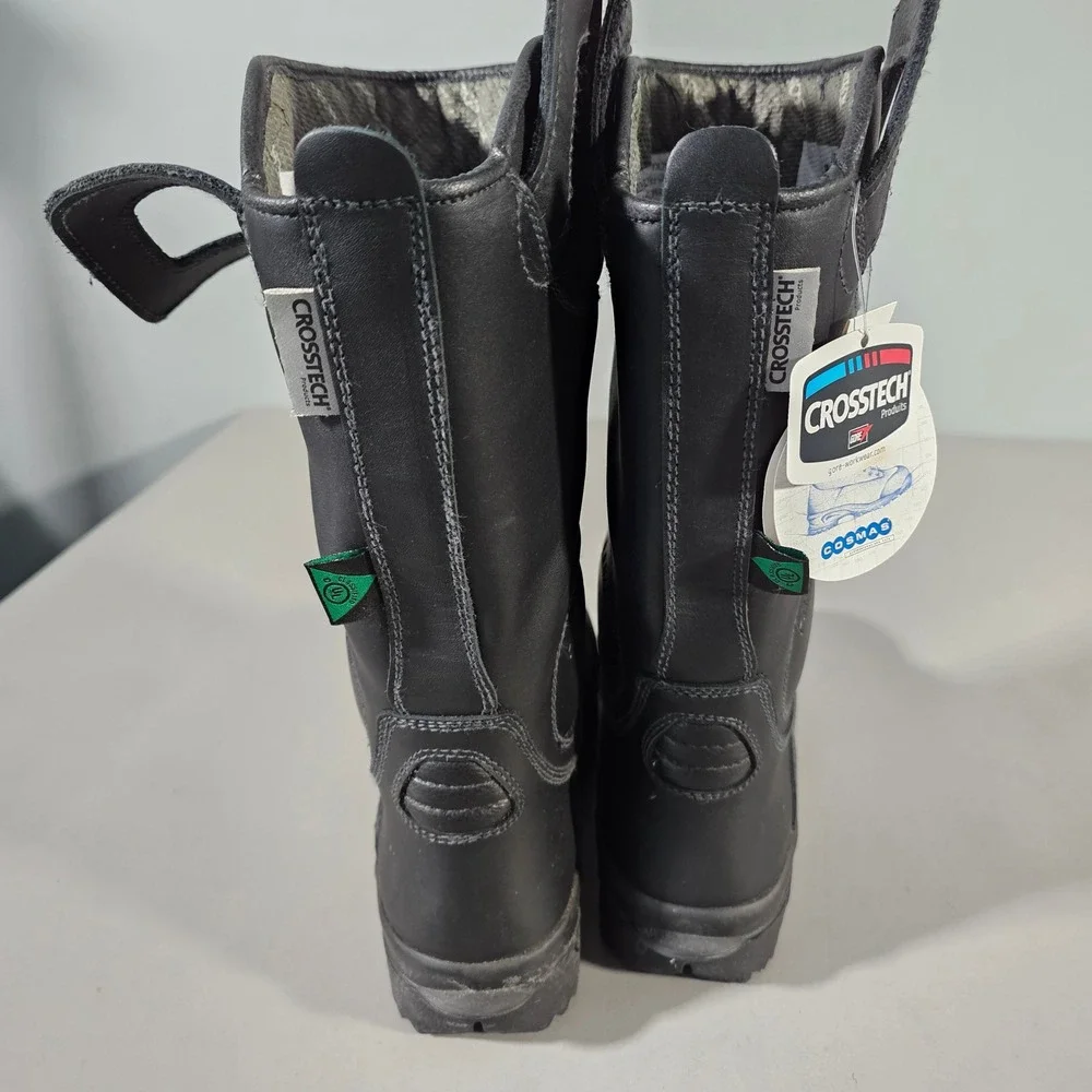Cosmas Titan 8 X Firefighter Boots Mens 8X Black Leather Crosstech Structural